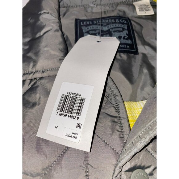 NWT Levi's Men's North Point Coaches Jacket in Grey Size Medium - Picture 6 of 10
